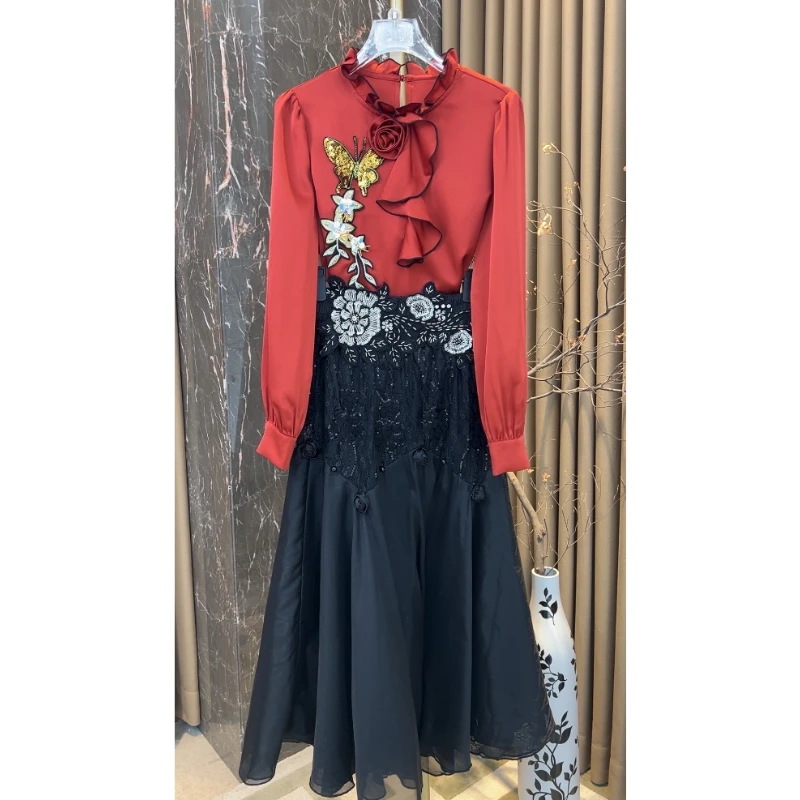芙娜妮轻奢新款小众设计衬衫气质显瘦名媛女装两件套F2510247