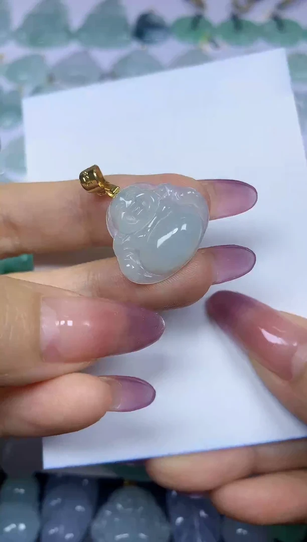 翡翠未镶嵌颈饰挂件