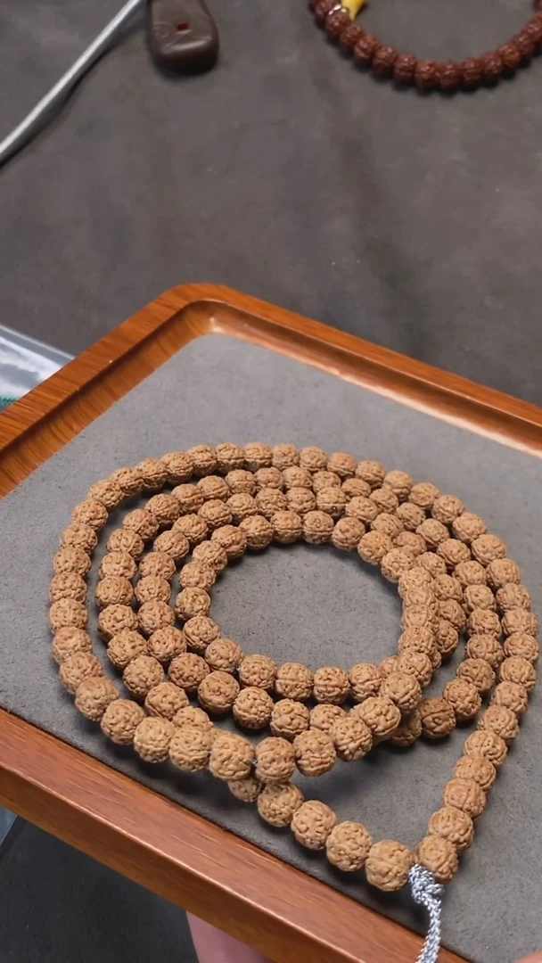 金刚菩提吊坠原桩纯血一代盘龙纹108（8mm+)