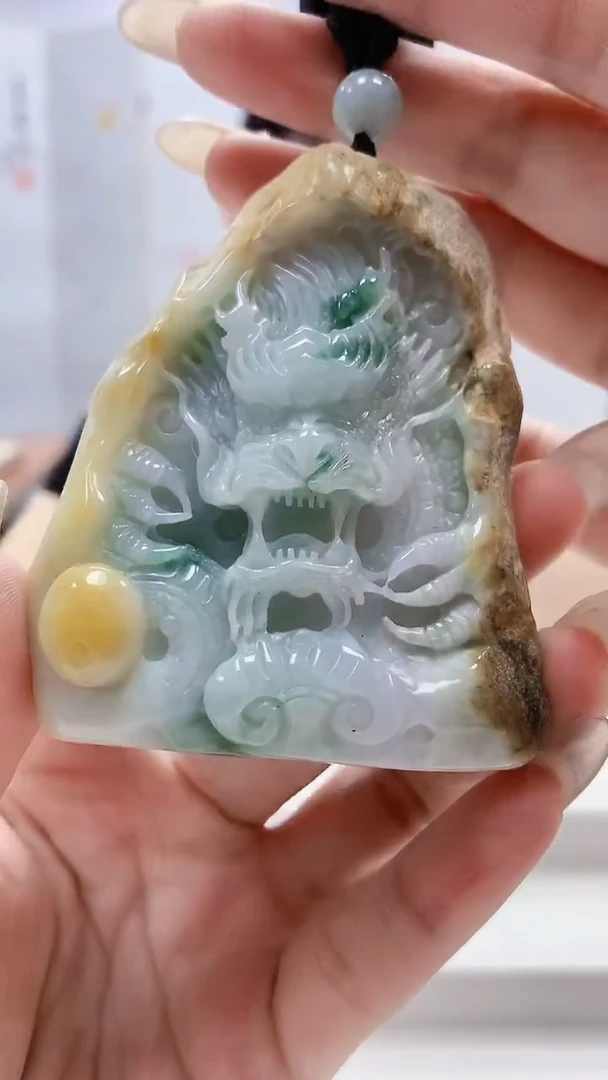 未镶嵌定制翡翠5160lr-毛货挂件42