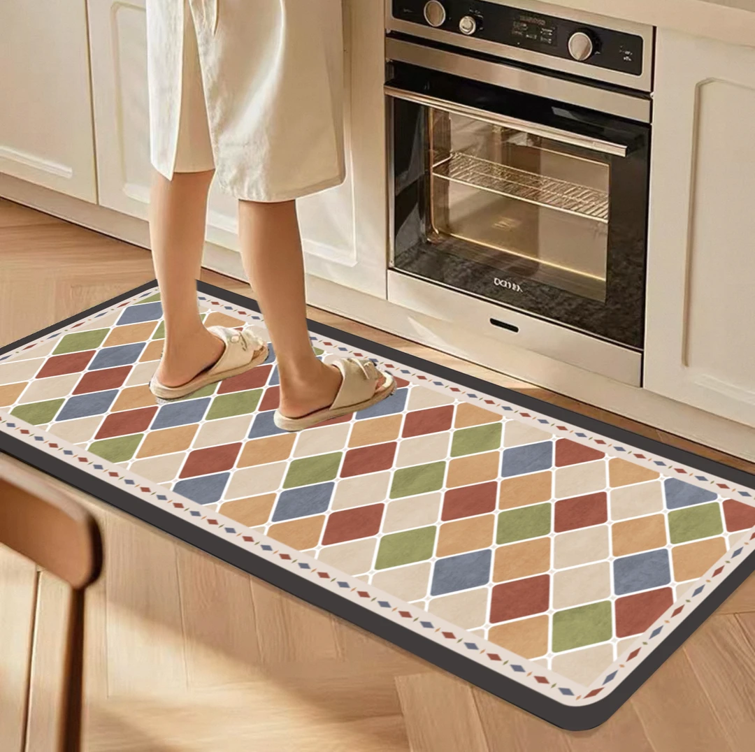 山海-396【60x180】硅藻泥长条玄关厨房地垫吸水防滑耐脏易打理