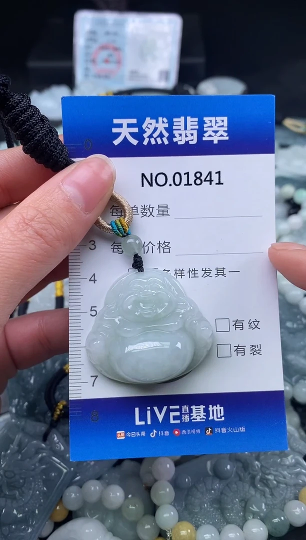 颈饰未镶嵌翡翠天然缅甸翡翠1841