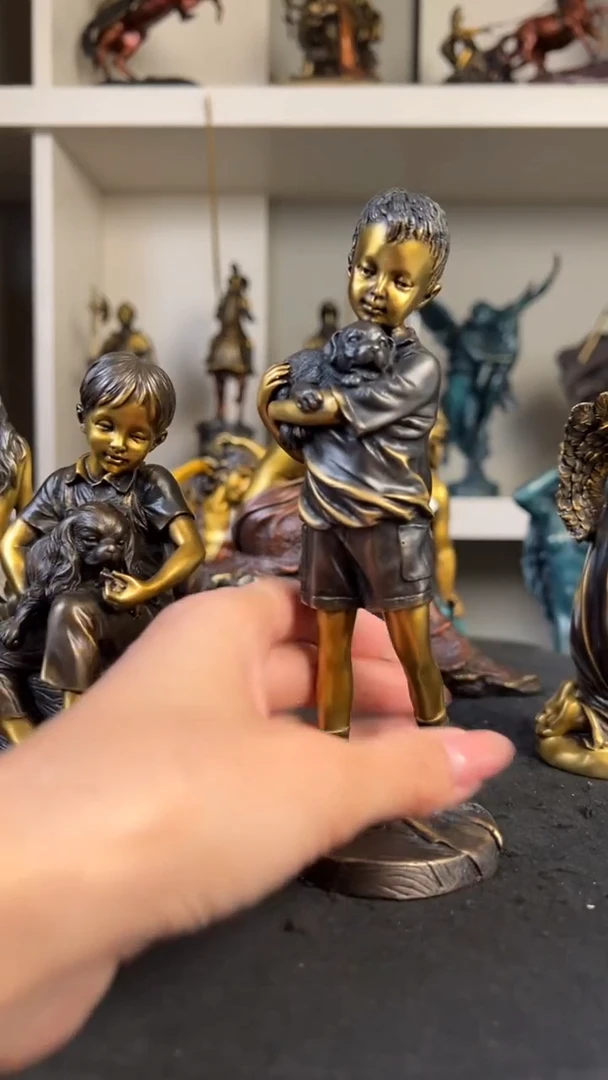 欧美精黄铜雕塑精品