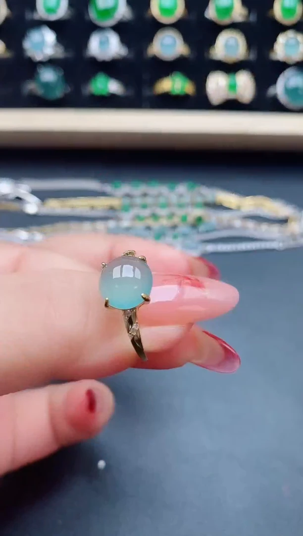 【闪购商品】翡翠戒指银S925镶嵌321321