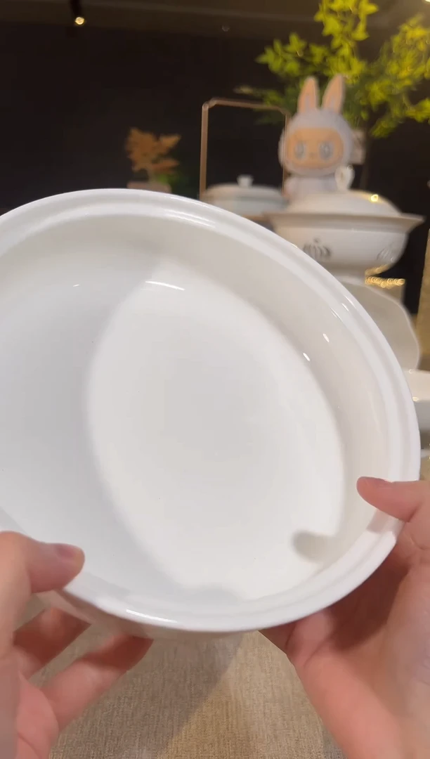 骨瓷8寸高温玉瓷·鲍鱼汤煲碗