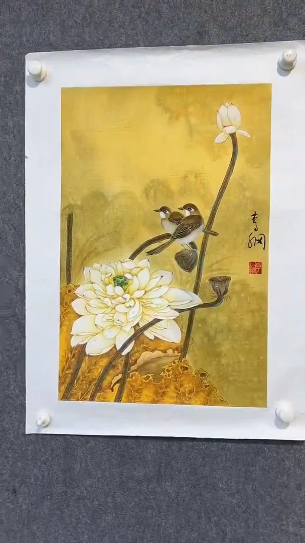 国画李纲-2.7平尺-国画作品
