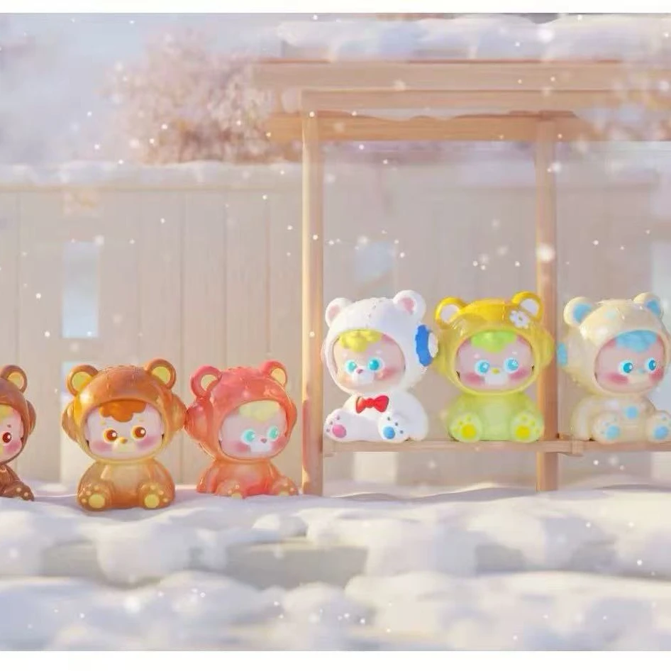 转盲盒【拆盒】 DIUDIUBABY冬日小熊系列萌粒熊二代萌粒盲盒