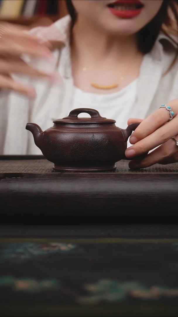 茶壶紫砂阿*大水潭紫泥