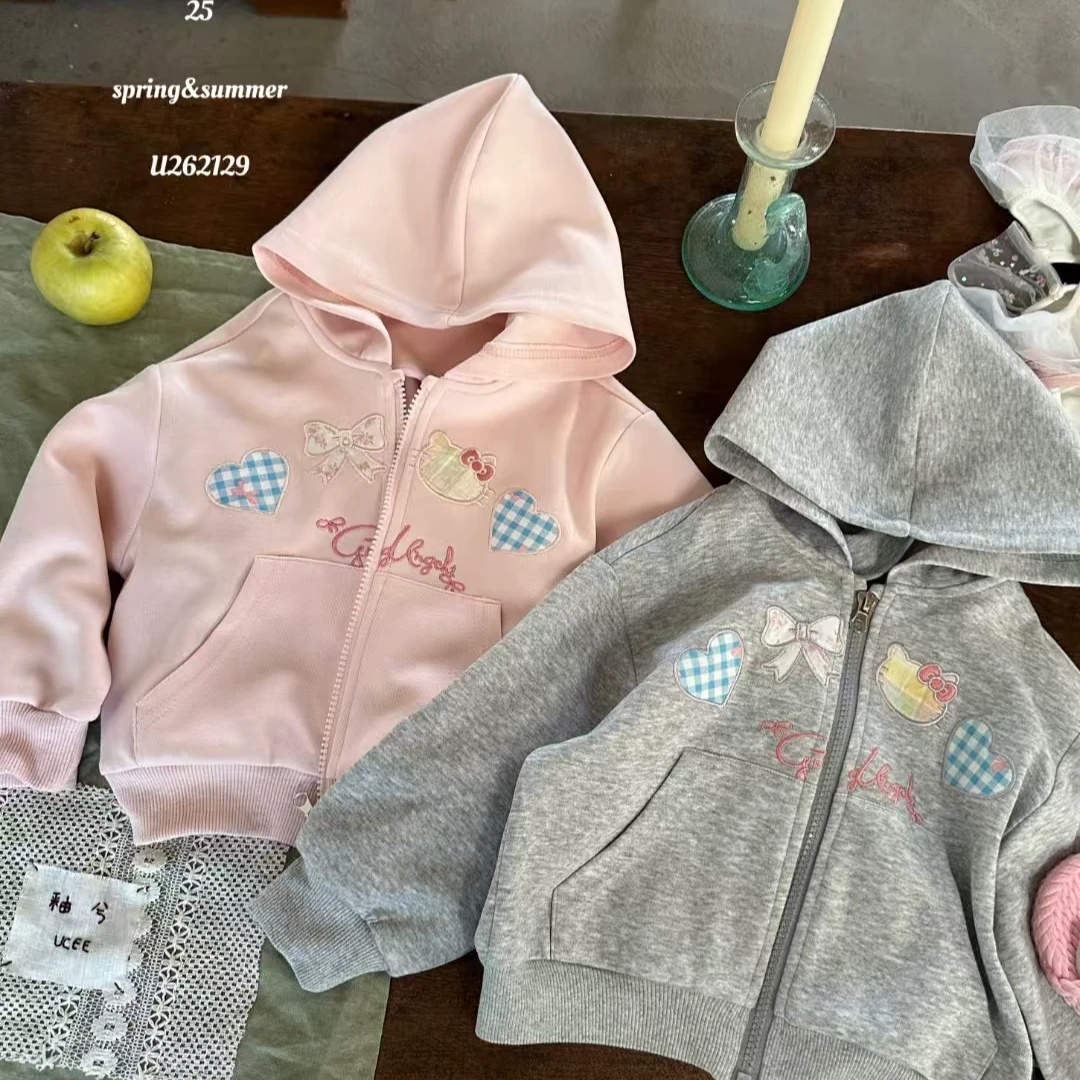 【釉兮】25春~女童卡通刺绣卫衣外套262129