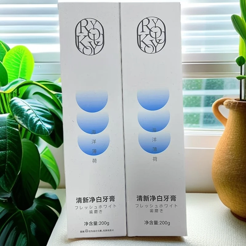 RYOKUYO清新净白牙膏200g海洋薄荷味