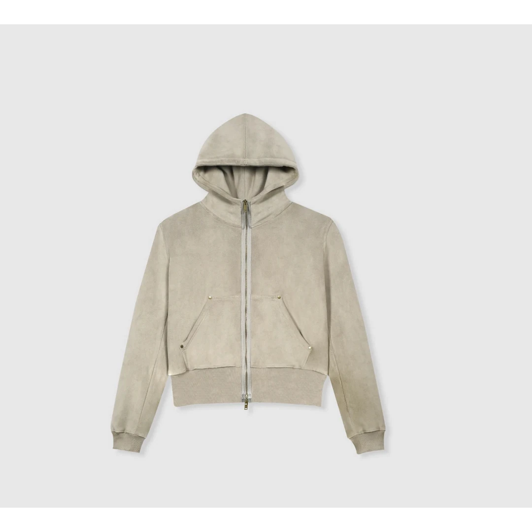 泡妈童装 【双面绒外套】冬季女童新款连帽男童休闲卫衣8763