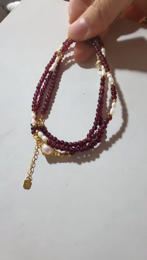 项链未镶嵌石榴石优0513 约3mm