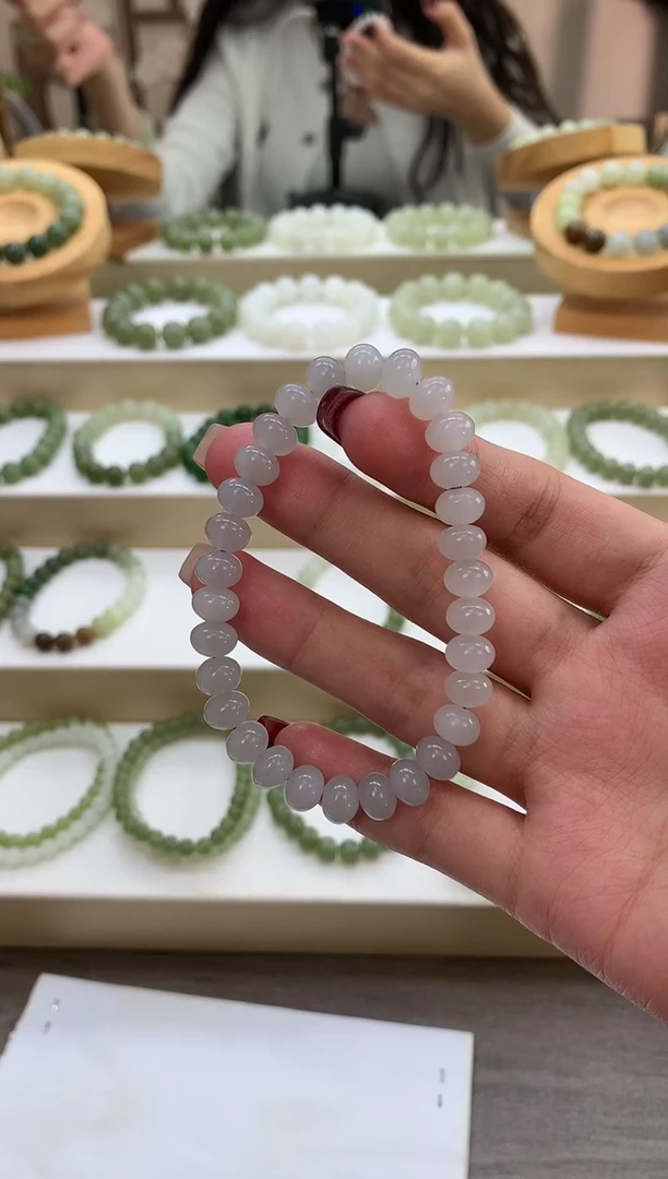 未镶嵌手串和田玉岁**澜算盘珠