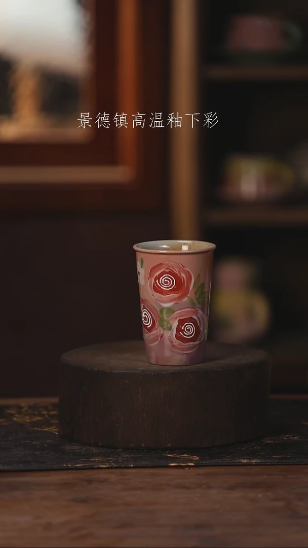 陶瓷景德镇高温釉下手绘陶瓷073