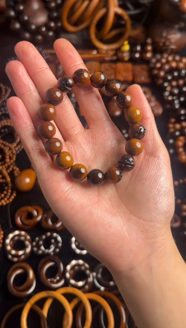 枣木雷击枣木雷痕手串1.2