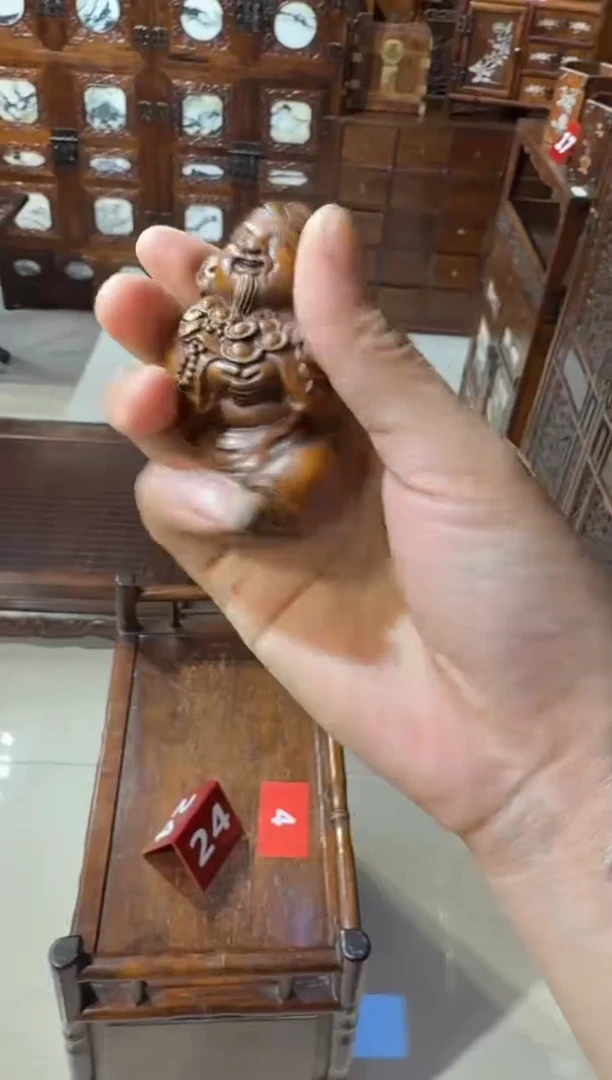 香榧木木头款黄杨财神68.8888