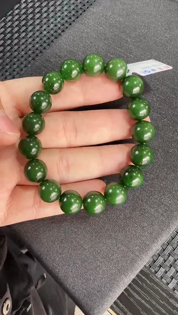 【闪购商品】和田玉（碧玉）手串未镶嵌约12mm