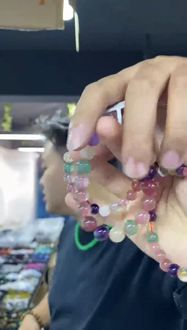 未镶嵌手链水晶多样性发其一颜色微差