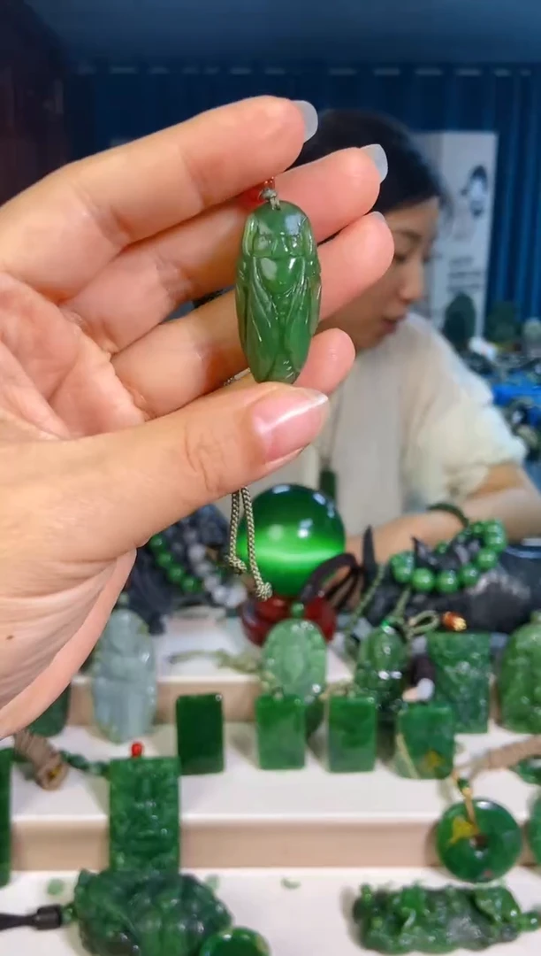 和田玉未镶嵌挂件1