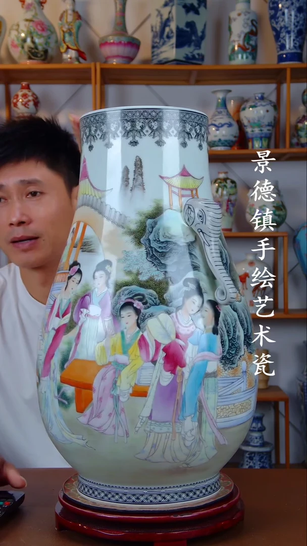 现代景德镇手工手绘陶瓷摆件82