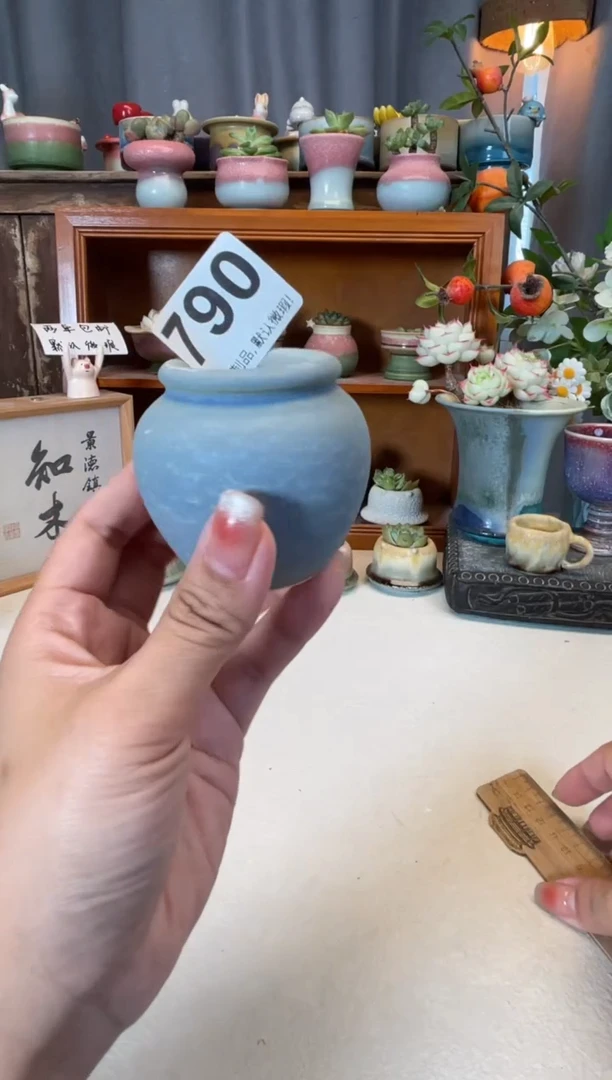 瓷片789知木小芳花盆