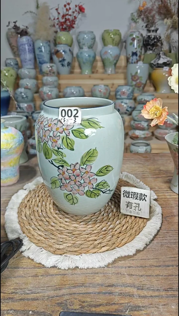 景德镇瓷韵陶瓷花盆      有孔 陶瓷制品 默认微瑕 002