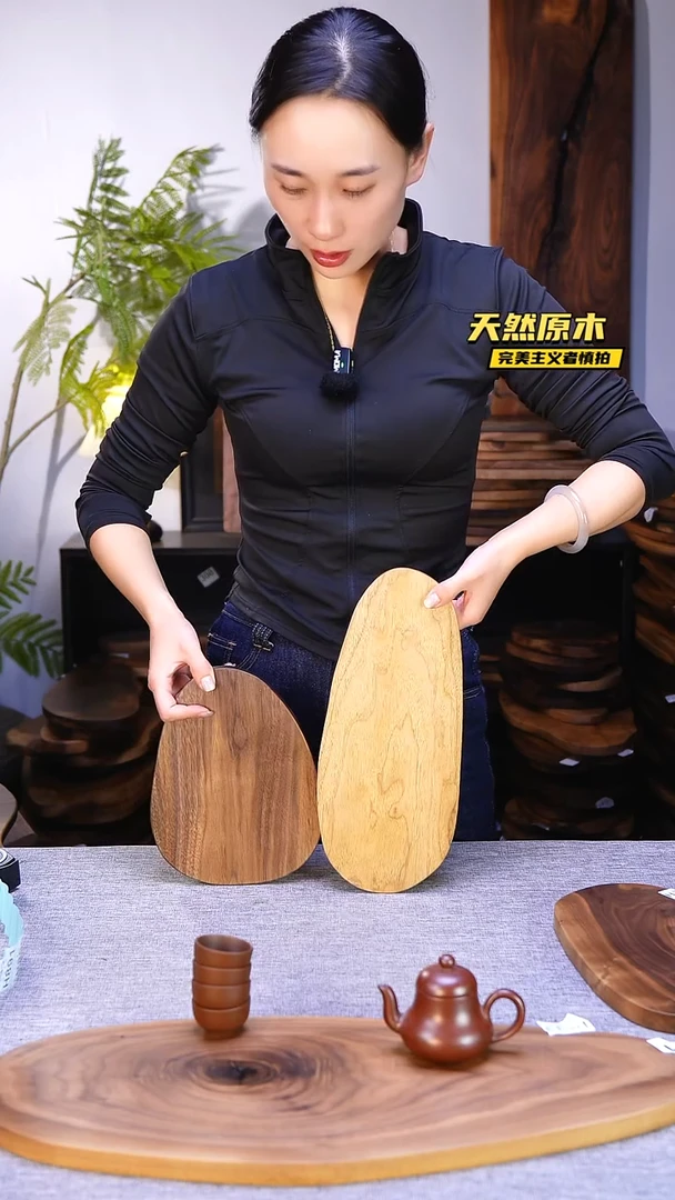 木北美黑胡桃原木.干裂疤结不属于商品质量问题完美主义者慎拍