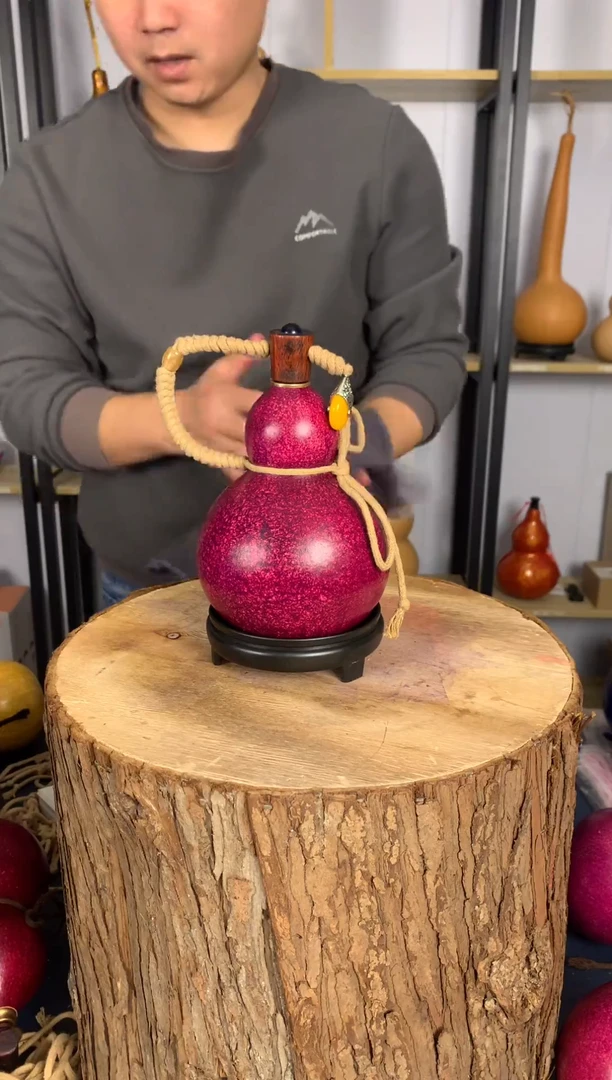 非遗大漆天然酒葫芦一物一拍