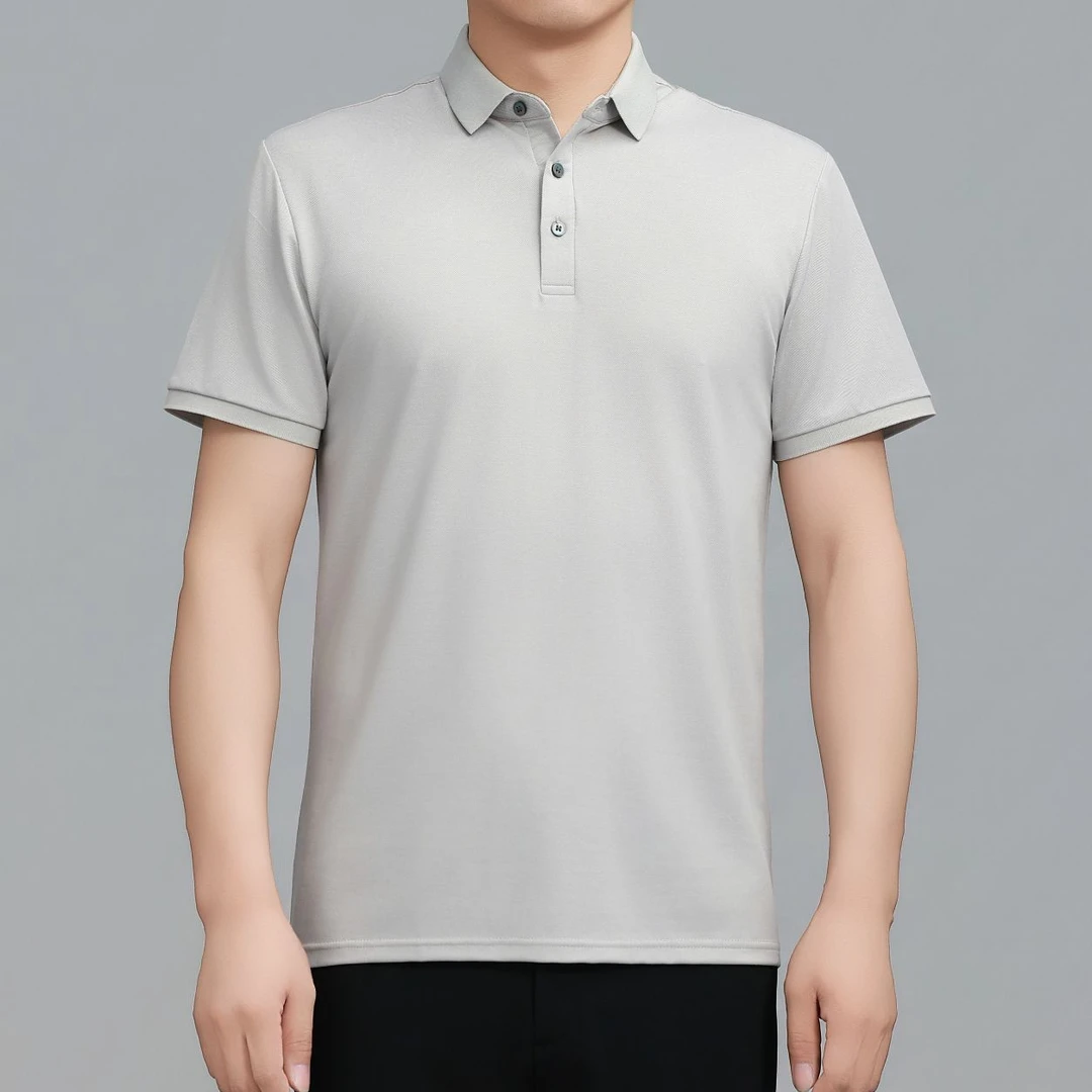 美良2025夏季新款T恤休闲短袖2533薄款时尚商务