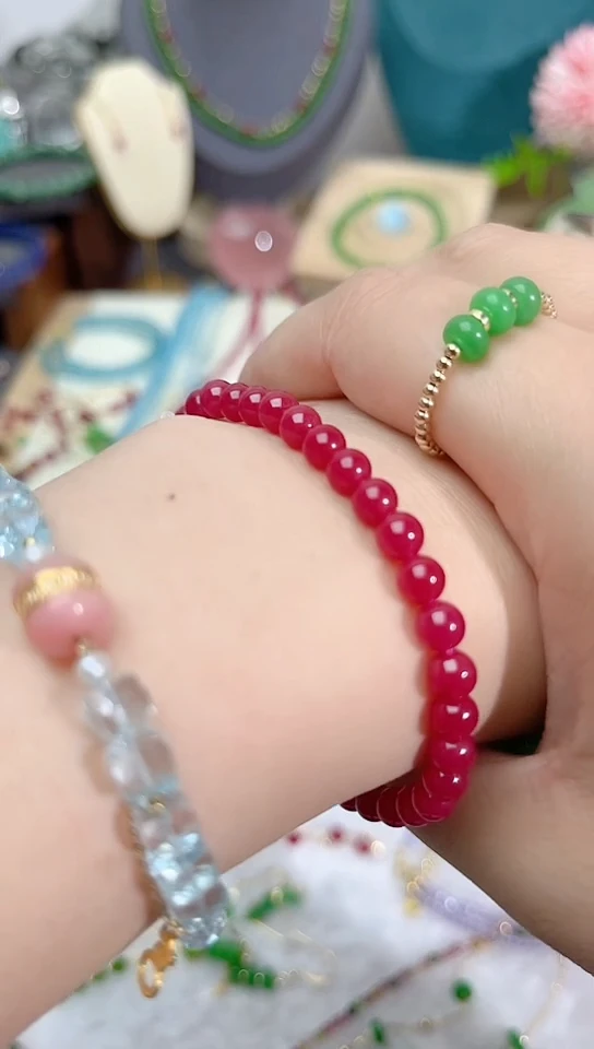 【闪购商品】红宝石手链未镶嵌圆88