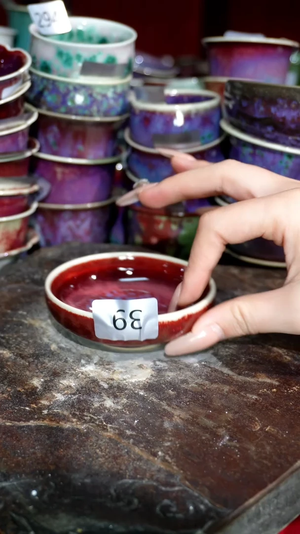 摆件精品窑变钧瓷茶器