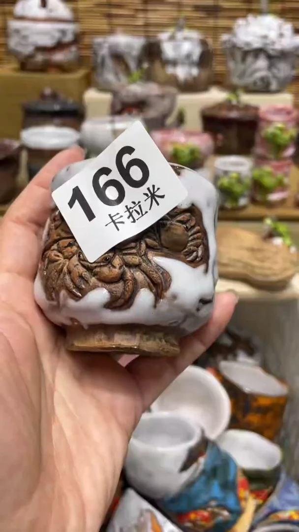 莫*166精美粗陶手工柴烧