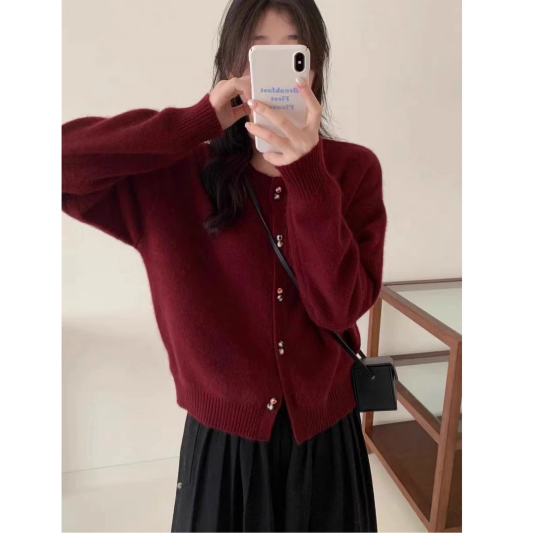 【柚子专属】SG格子扣针织衫6331