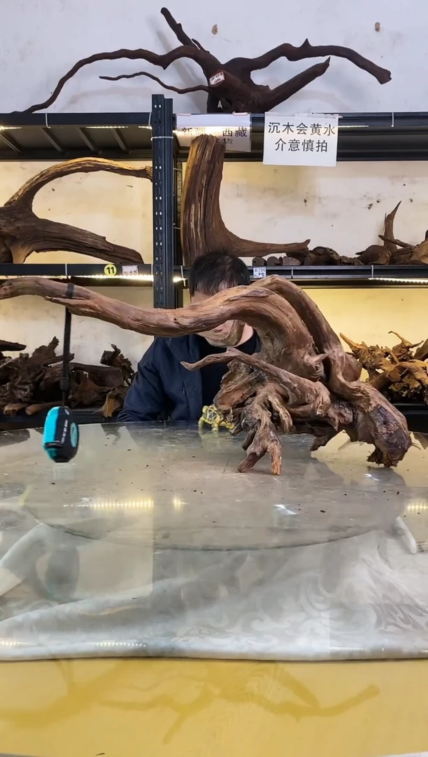 【闪购商品】柚木木艺鱼缸造景沉木960