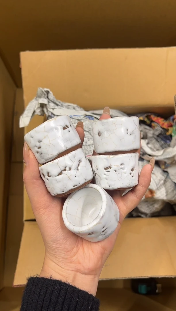 【闪购商品】瓷片5个小杯子中古商品谨慎参拍