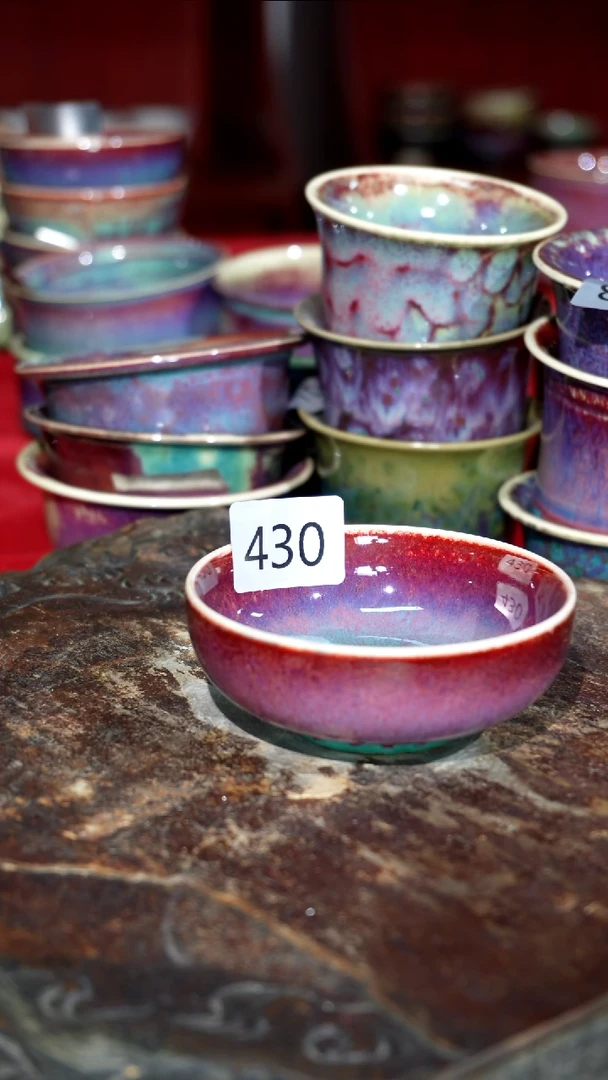 摆件精品窑变钧瓷茶器