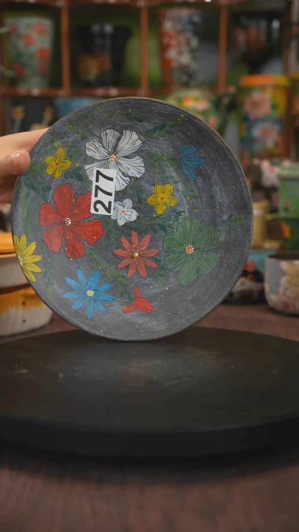 紫砂油画手绘釉下彩277