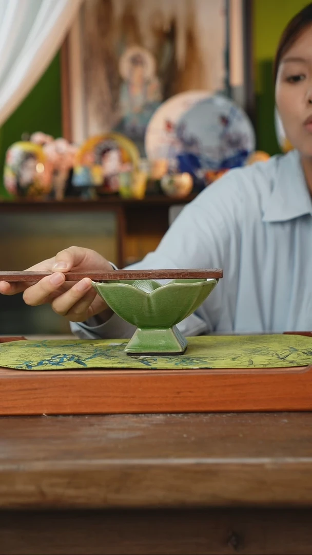 摆件景德镇釉下手绘陶瓷茶具，咖啡杯