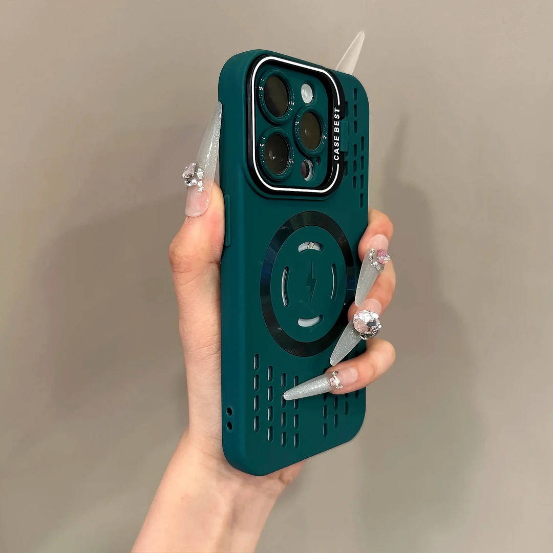 雅天立镜头支架散热适用苹果iPhone16pro手机壳15promax镂空14/13