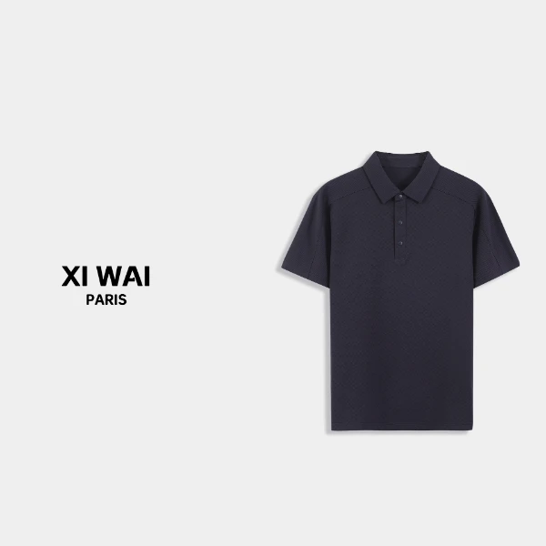 高级男装 春夏新品25s男士莫代尔混纺面料透气短袖POLO衫 6028