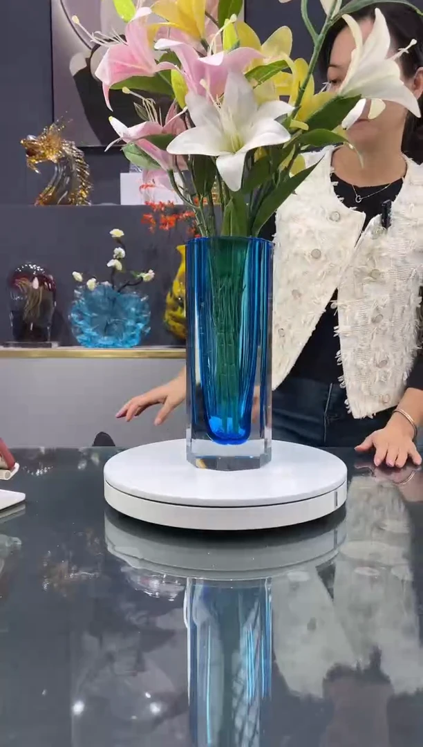 琉璃 水晶琉璃花瓶1个