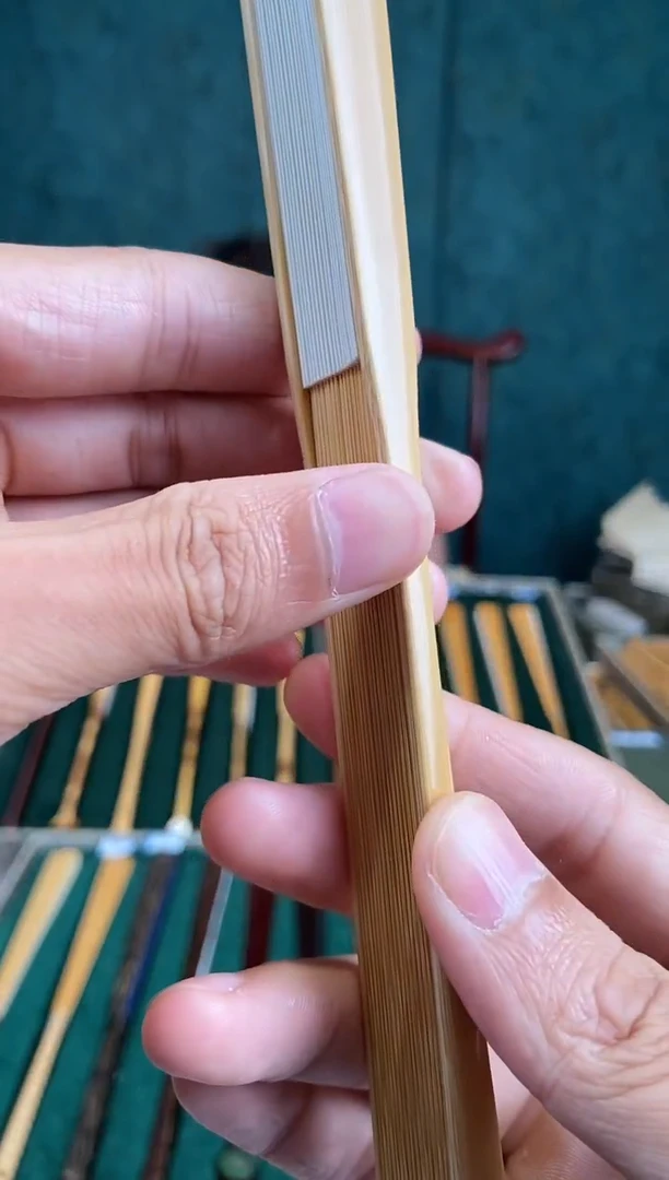 扇子M**C美人肩古方玉竹折扇