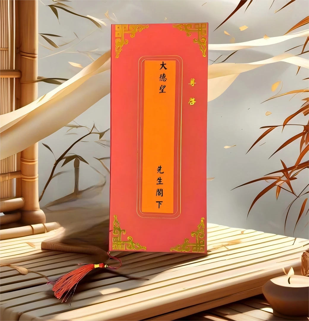 二十八份书帖请柬单帖 烫金书夹两份 常见家礼喜事应用组合一套