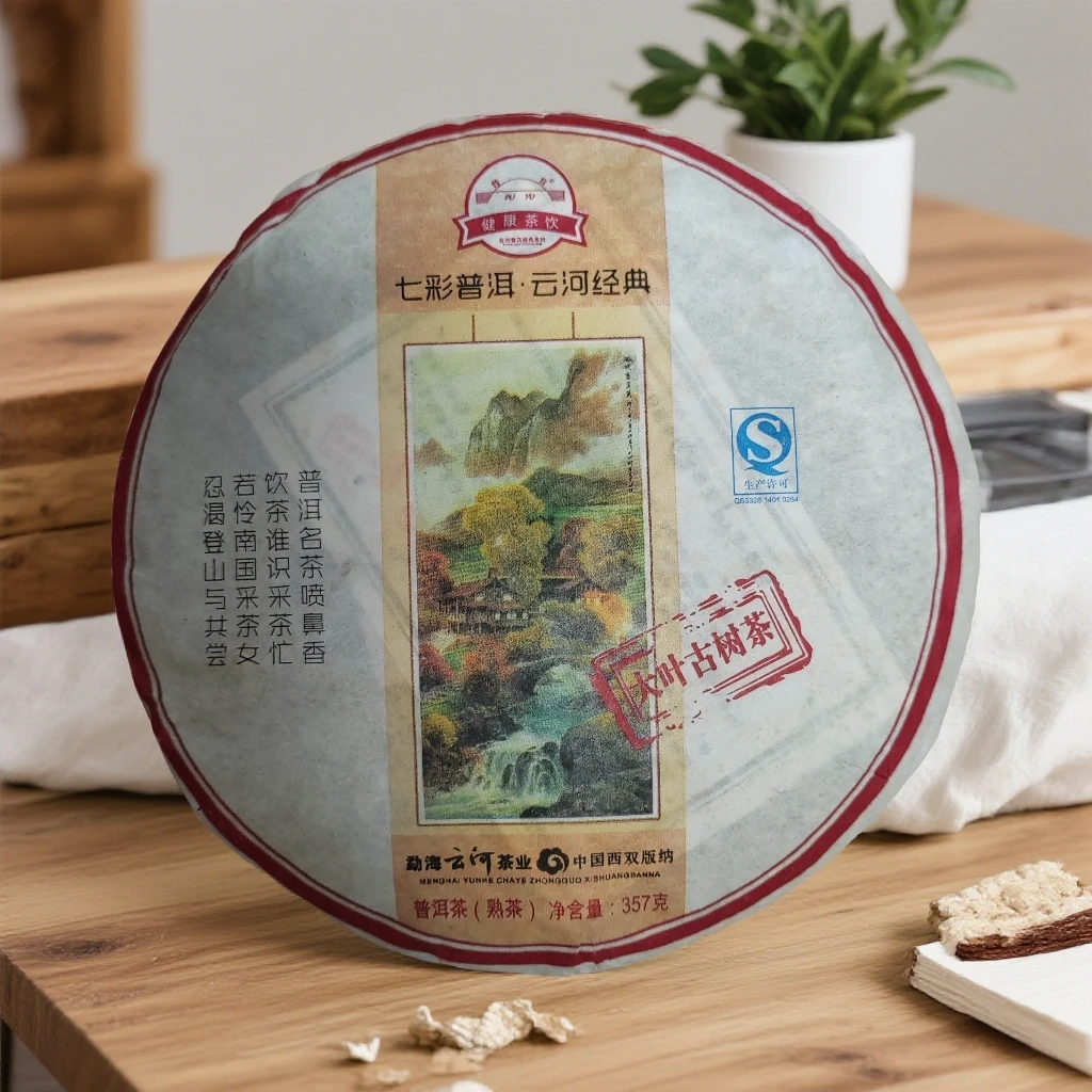 【葛老板】云河茶厂2015年大叶古树普洱熟茶357g