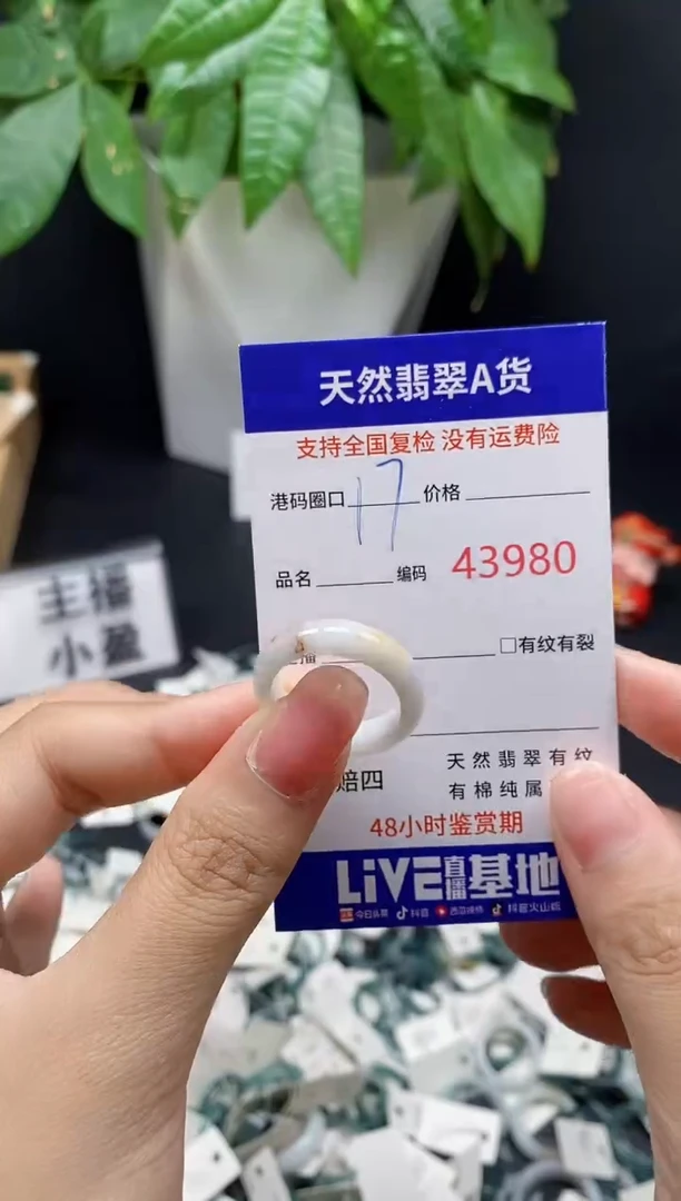 翡翠戒指未镶嵌天然翡翠戒圈3980