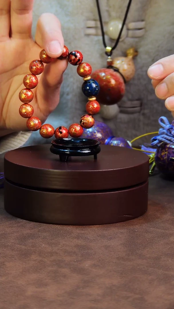 【闪购商品】62直播一物一图大漆酒葫芦送底座送挂绳