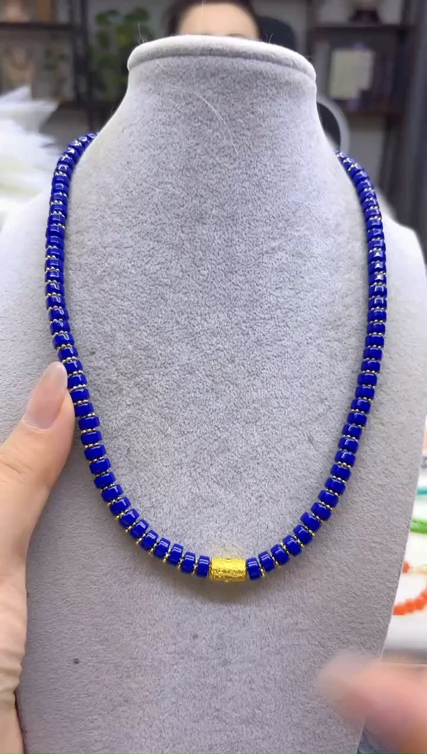 未镶嵌青金石颈饰DIY款X778