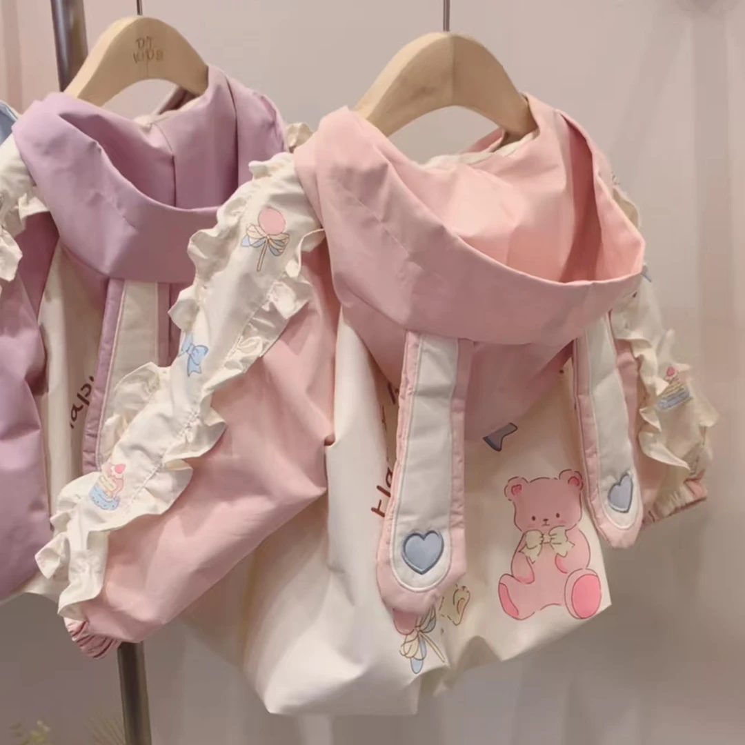 2025年可爱卡通兔耳朵外套休闲