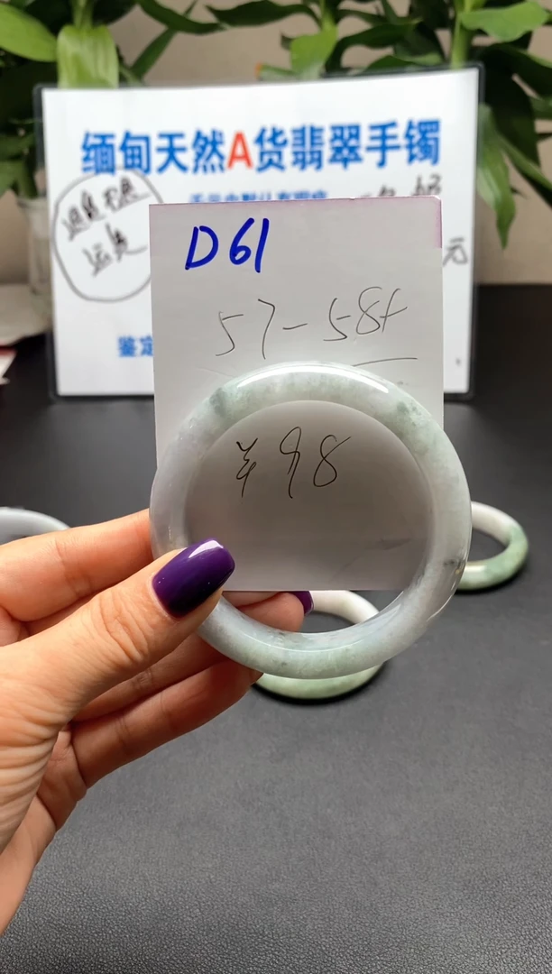 未镶嵌手镯翡翠p**潘61