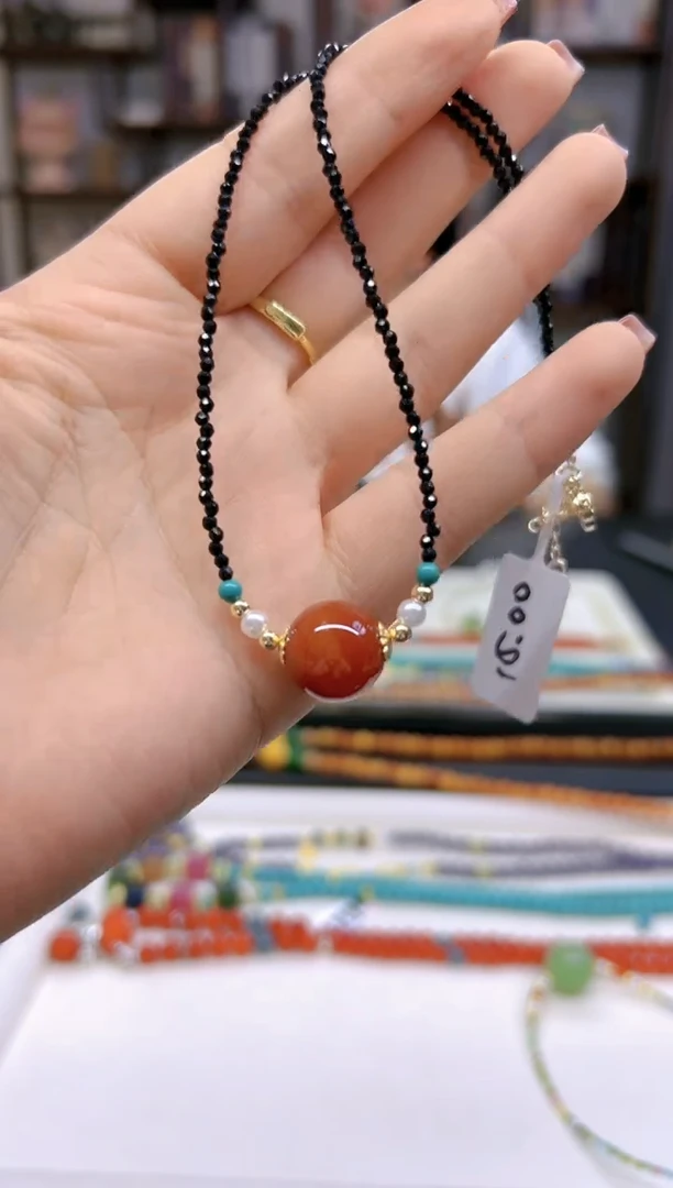 【闪购商品】玛瑙/玉髓颈饰未镶嵌X105